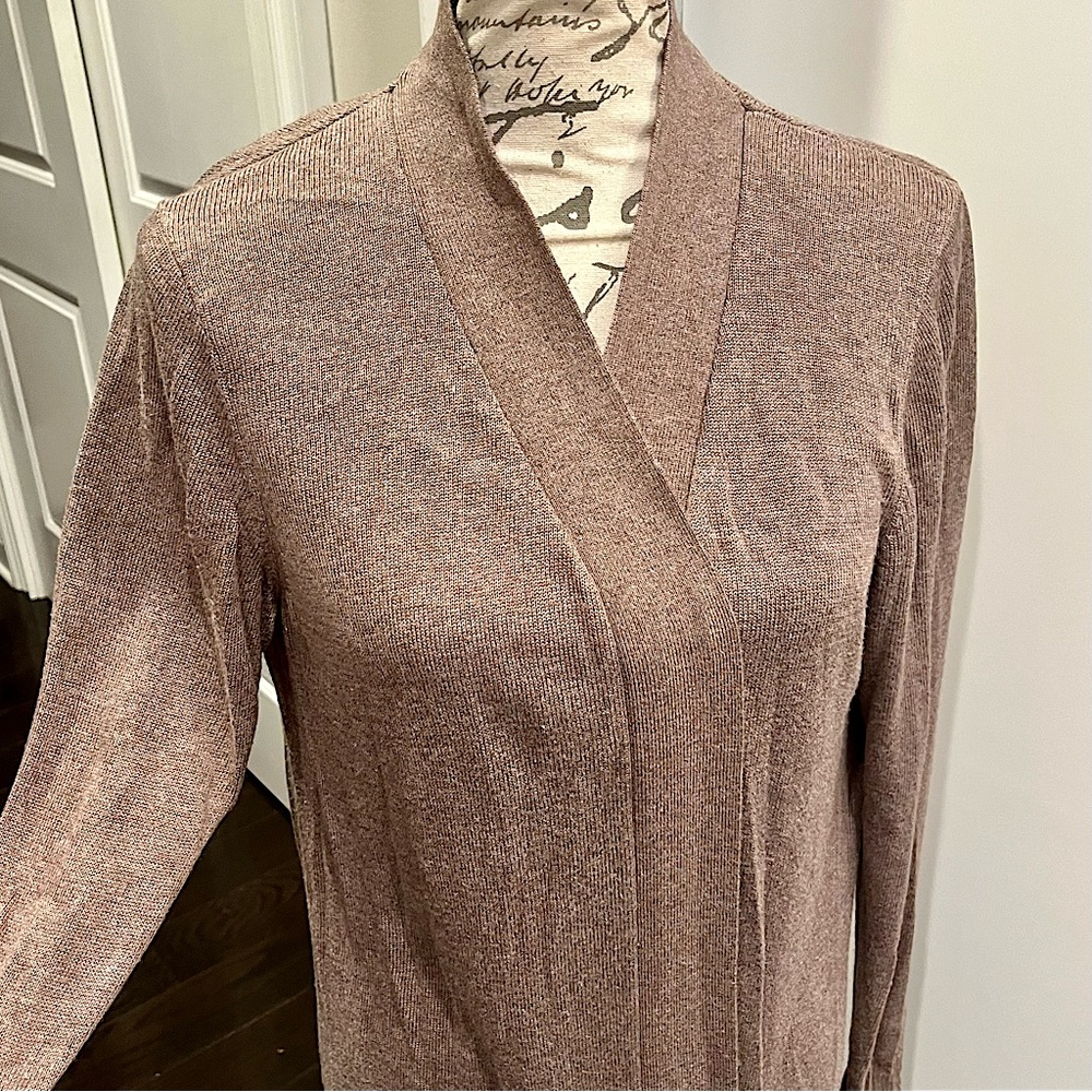 H By Halston Open Front Duster Cárdigan - Picture 14 of 16